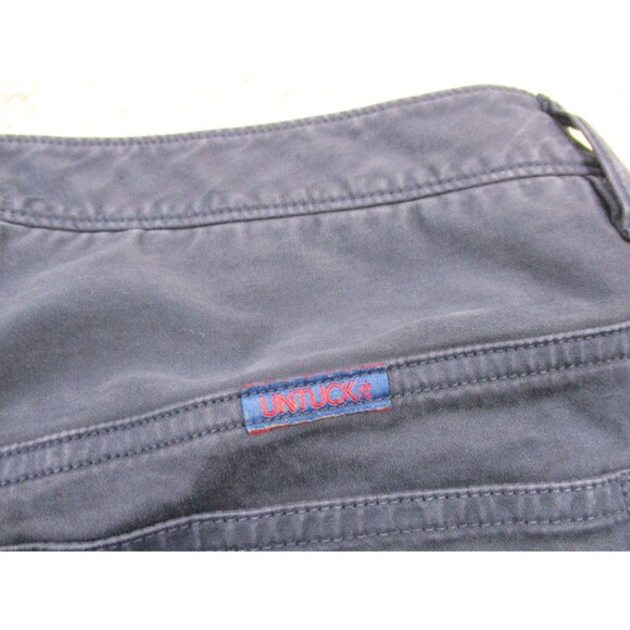 UNTUCKit Pants Mens 34 Blue Straight Fit Flat Front Chino Khaki Casual 34x31 - Picture 7 of 10